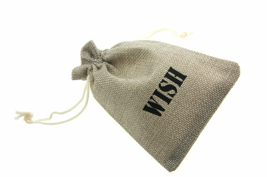 Jute zakjes wish 9.5 x 13.5 cm