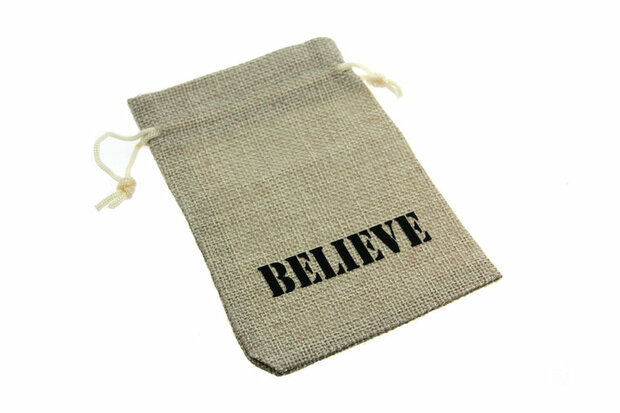 Jute zakjes believe 1