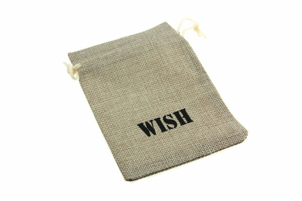 Jute zakjes wish 9.5 x 13.5 cm 1